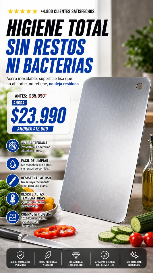 Tabla de cortar Acero Inoxidable